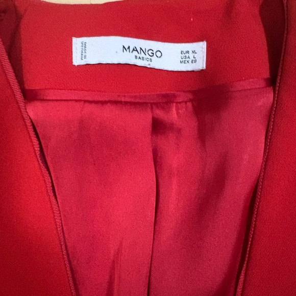 Mango Vibrant Red Women's Blazer - Picture 4 of 6